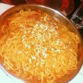 El cooksnap de Abi Marchisio cuando hizo Fideos con salsa de tomates salteados🍝.