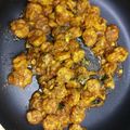 Hector Dsouza's cooksnap of when they made Kerala style prawn fry.