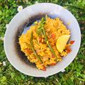Rachel's cooksnap of when they made Paella Valenciana (Tradicional Valencian Paella).