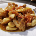 El cooksnap de Encar cuando hizo Pollo a la miel con almendras.