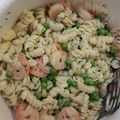 Lucy's cooksnap of when they made Garlic shrimp.