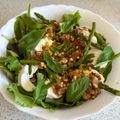 El cooksnap de Ainoa Doñas cuando hizo Ensalada de tomates, espárragos y mozzarella con vinagreta de piñones, cebolla pochada y mostaza.