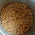 nehal का कुकस्नैप जब उन्होंने सोया चंक मसाला राइस (Soya chunks masala rice recipe in hindi)) बनाया था।