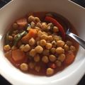 El cooksnap de Sandrita Jimenez cuando hizo Garbanzos con verduras y pollo.