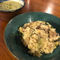Koya Matsuno's cooksnap of when they made Butternut squash risotto with crispy coppa.