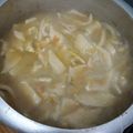 El cooksnap de Carolina cuando hizo Pancutras o pantrucas exquisitas.