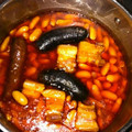 El cooksnap de Xosé Manel Martínez cuando hizo Fabada asturiana.