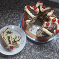 El cooksnap de Carolina Olivera G. cuando hizo Rosca de Pascua rellena de chocolate.