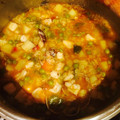 El cooksnap de Yolanda B. cuando hizo Cazuela de sepia con almejas y pasta.