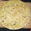 El cooksnap de Julieta Correa cuando hizo Tarta especial de puerros y panceta.