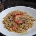 Cooksnap Huda semasa beliau membuat Nasi Goreng Cina.