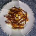 El cooksnap de Miguel cuando hizo Huevos a la gallega con anchoas y jamón de york.