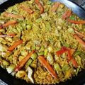 El cooksnap de rafael moñinos cuando hizo Paella de pollo, judías y habas.