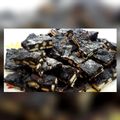 کوک اسنپ ℳⅈՏՏ Kᗅℤℰℳⅈ بعد از امتحان کردن شیرینی موزاییکی یا شکلات آلمانی.