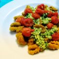 El cooksnap de Carolina CASTRO cuando hizo Gnocchi de patata caseros con tomate cherry confitado y pesto de rúcula con nueces.