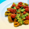 El cooksnap de Carolina CASTRO cuando hizo Gnocchi de patata caseros con tomate cherry confitado y pesto de rúcula con nueces.