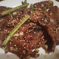 El cooksnap de Erika Sandman cuando hizo Seitán caramelizado al estilo asiático (Vegano).
