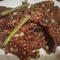El cooksnap de Erika Sandman cuando hizo Seitán caramelizado al estilo asiático (Vegano).