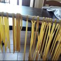 El cooksnap de Sabrina Thomassen cuando hizo Fideos caseros de huevo.