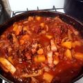 El cooksnap de Claudio Mariano García cuando hizo Guiso de lentejas completito.