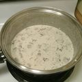 Chris Falzone's cooksnap of when they made Alfredo Sauce.