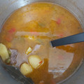 El cooksnap de maria c cuando hizo Patatas con setas y costilla.