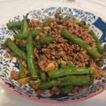 รูป Cooksnap ของ piya peipei เมื่อเขาทำ ถั่วแขกผัดหนำเลี๊ยบหมูสับ