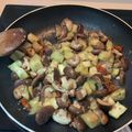 El cooksnap de Arantza cuando hizo Berenjenas con setas shiitake y chia en salsa de coco.