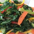 El cooksnap de Rosa Berrio cuando hizo Vegetales Salteados.