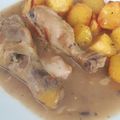 El cooksnap de Ayariz cuando hizo Jamoncitos de pollo al vino blanco con patata paja 🐔.