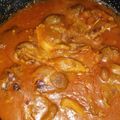 El cooksnap de Rufino Chaves Cabeza cuando hizo Chuletas de aguja de cerdo con salsa de tomate en olla express.