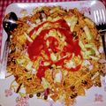 Manashi Saha's cooksnap of when they made চাউমিন (chow mein recipe in Bengali).