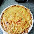 El cooksnap de Maribel Sanchez cuando hizo Quiche de alcachofas y jamón.