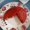El cooksnap de Ingrid David Q cuando hizo Arepas de remolacha.