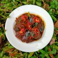 Cooksnap shazrina semasa beliau membuat Kam Heong Chicken.