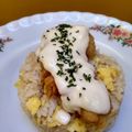 Cooksnap dari benedict raga untuk resep Butter rice with creamy lemon sauce with dory crispy