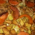 El cooksnap de Edith Graziosi cuando hizo Pollo al horno con papas condimentadas.