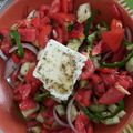 Ismini's cooksnap of when they made Λατρεμένη ντοματοσαλάτα 🍅🥒🧀.
