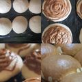 Cooksnap eliz syazureen semasa beliau membuat RotiBoy / Coffee Bun / Mexican Coffee Bun.