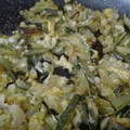 El cooksnap de Maika Fernandez cuando hizo Bacalao y calabacín rehogados.