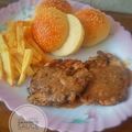 Cooksnap dari Bunda Adiezty untuk resep Double Grill Beef & Chicken Steak w/ Blackpepper Sauce