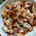 Cooksnap Zleq Kha semasa beliau membuat Sotong Bakar Ala Thai by Rina.