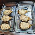 El cooksnap de María cuando hizo Berenjenas rellenas.