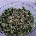 El cooksnap de Andrea Dalconzo cuando hizo Ñoquis de Espinaca.