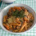 El cooksnap de Atalanta cuando hizo Macarrones con brócoli y salsa de tomate al horno.