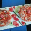 Mrs Farhan's cooksnap of when they made Mini tandori pizza.