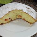 El cooksnap de Cau cuando hizo Original torta con daditos de membrillo... 😊.