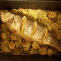 El cooksnap de Irene cuando hizo Lubina al horno.