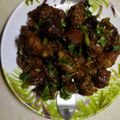 Vaishali Prajapati 's cooksnap of when they made વેજ ડ્રાય મંચુરિયન (Veg Dry Munchurian Recipe In Gujarati).