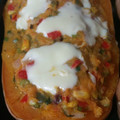 El cooksnap de Carolina Comello cuando hizo Zapallo anco relleno.